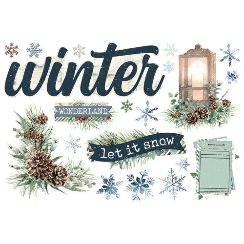 Simple Stories - Simple Vintage Fresh Snow Collection - Simple Page Pieces