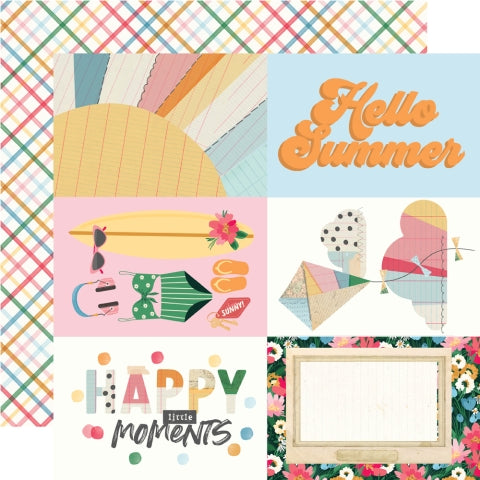 Simple Stories - Sunny Days Collection - 12 x 12 Double-Sided Cardstock -4 x 6 Elements