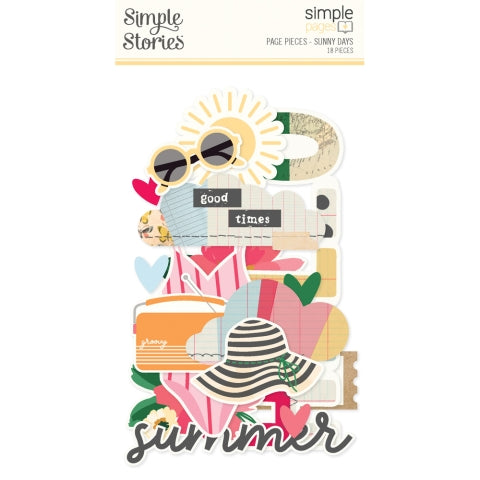 Simple Stories - Sunny Days Collection - Simple Pages Page Pieces