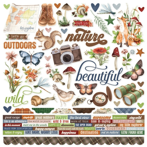 Simple Stories - Simple Vintage Woodlands - Cardstock Stickers