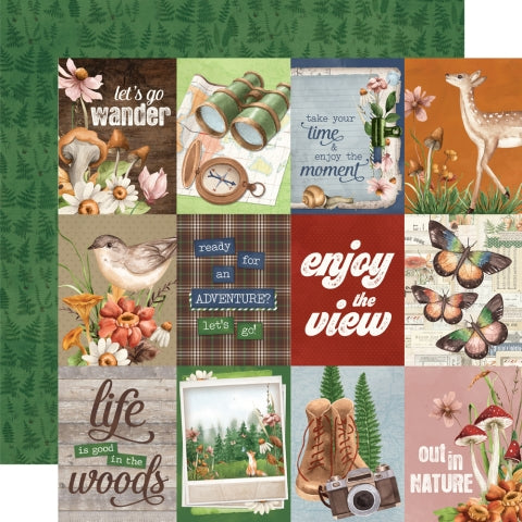 Simple Stories - Simple Vintage Woodlands - 12 x 12 Double-Sided Cardstock - 3 x 4 Elements