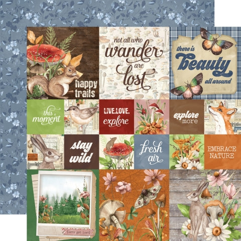 Simple Stories - Simple Vintage Woodlands - 12 x 12 Double-Sided Cardstock - 2x2/4x4 Elements