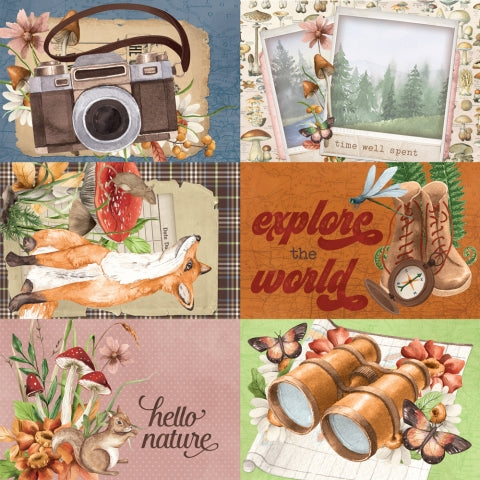 Simple Stories - Simple Vintage Woodlands - 12 x 12 Double-Sided Cardstock - 4x6 Elements