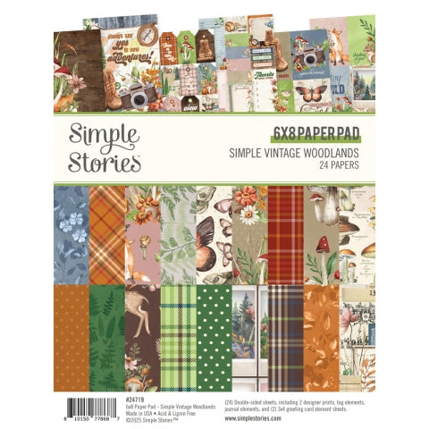 Simple Stories - Simple Vintage Woodlands - 6 x 8 Pad