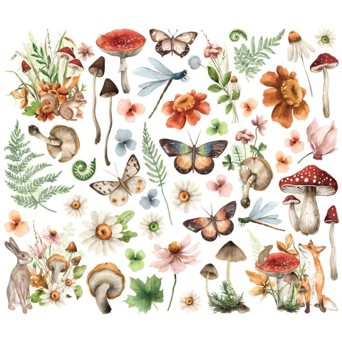 Simple Stories - Simple Vintage Woodlands - Ephemera - Floral Bits