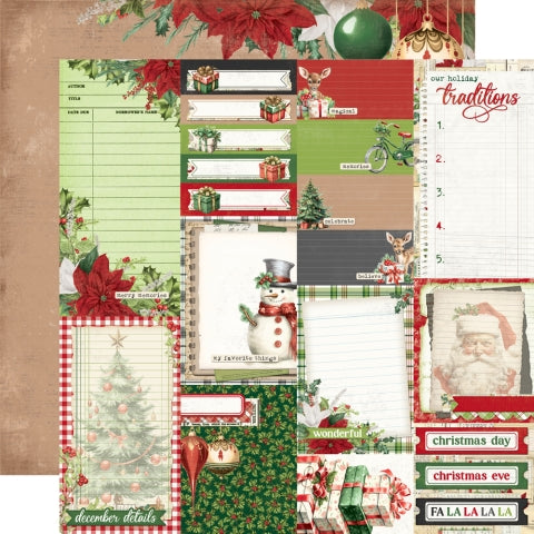Simple Stories - Simple Believe Vintage Collection - 12 x 12 Double-Sided Paper - Journal Elements