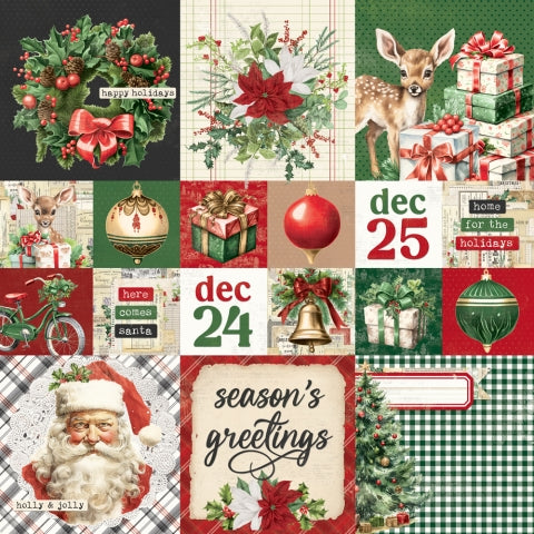 Simple Stories - Simple Vintage Collection - 12 x 12 Double-Sided Paper - 2x4 / 4x4 Elements