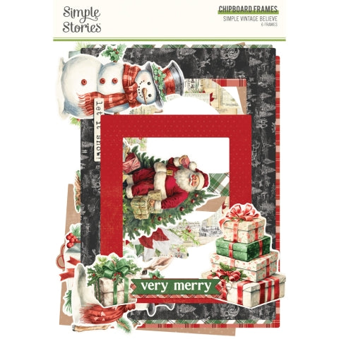Simple Stories - Simple Vintage Believe Collection - Chipboard Frames