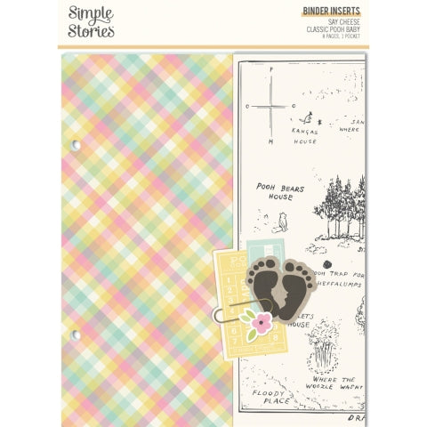 Simple Stories - Say Cheese Classic Pooh Baby Collection - 6 x 8 Binder Inserts