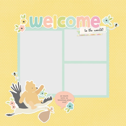 Simple Stories - Say Cheese Classic Pooh Baby Collection - Simple Pages Page Pieces