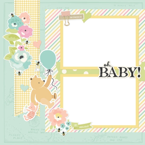Simple Stories - Say Cheese Classic Pooh Baby Collection - Simple Pages Page Kit