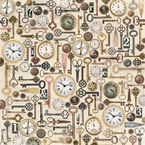 Simple Stories - Simple Vintage Junk Drawer Collection - 12 x 12 Double-Sided Designer Cardstock -  Simple Pleasures