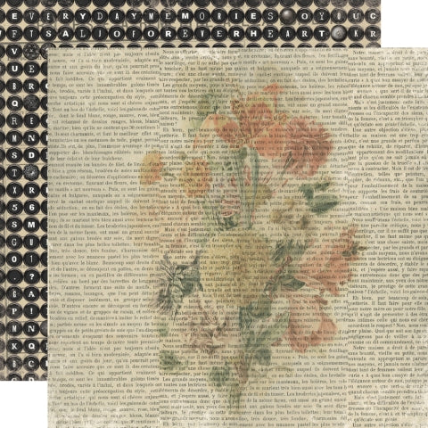 Simple Stories - Simple Vintage Junk Drawer Collection - 12 x 12 Double-Sided Designer Cardstock - Notes And Things