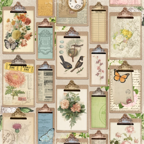 Simple Stories - Simple Vintage Junk Drawer Collection - 12 x 12 Double-Sided Designer Cardstock - Small Things