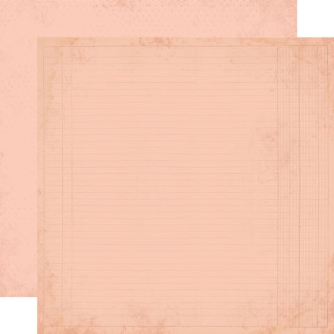 Simple Stories - Simple Vintage Junk Drawer Collection - 12 x 12 Double Sided Paper - Carnation