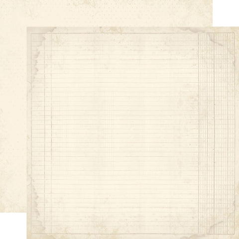 Simple Stories - Simple Vintage Junk Drawer Collection - 12 x 12 Double Sided Paper - Magnolia