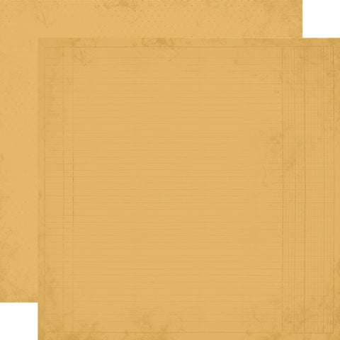 Simple Stories - Simple Vintage Junk Drawer Collection - 12 x 12 Double Sided Paper - Marigold