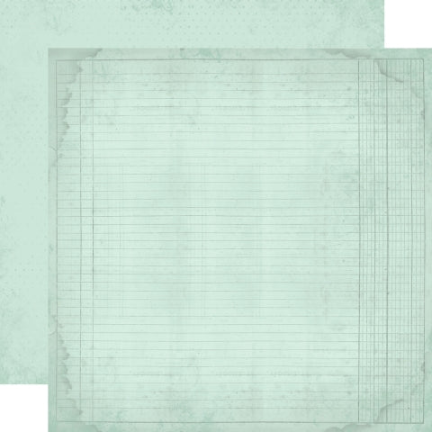 Simple Stories - Simple Vintage Junk Drawer Collection - 12 x 12 Double Sided Paper - Cypress