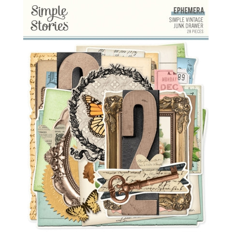 Simple Stories - Simple Vintage Junk Drawer Collection - Ephemera