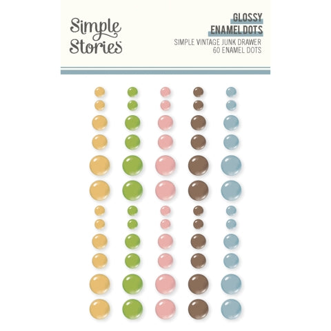 Simple Stories - Simple Vintage Junk Drawer Collection - Enamel Dots