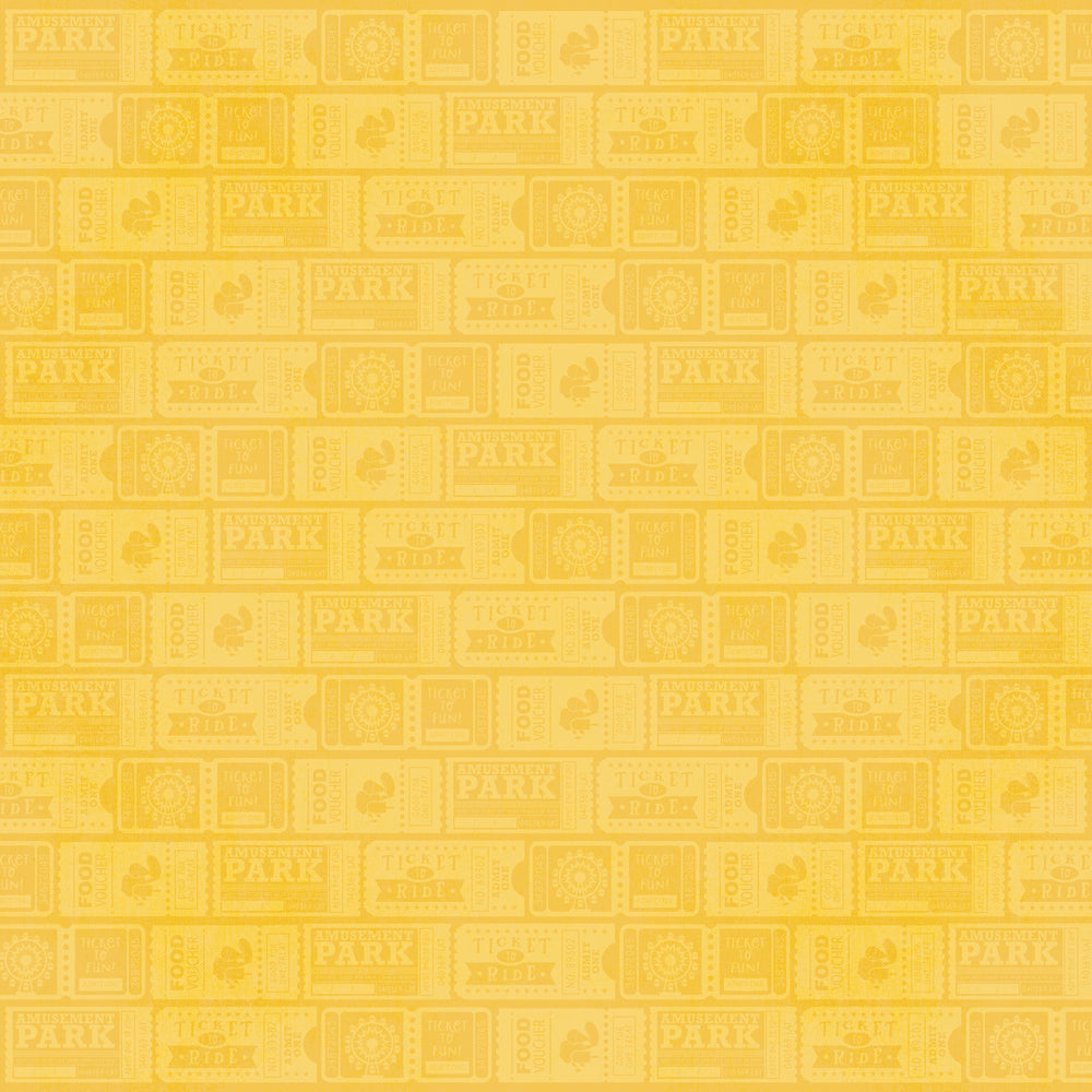 Pattern of cassette tapes on a yellow background
