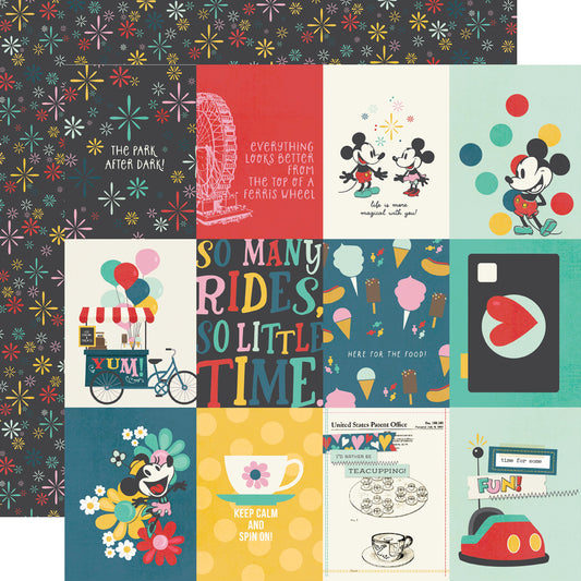 Collage of colorful Disney-themed cards with various designs and text.