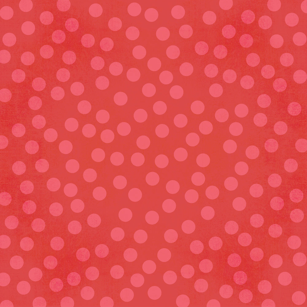 Red paper with pink polka dots