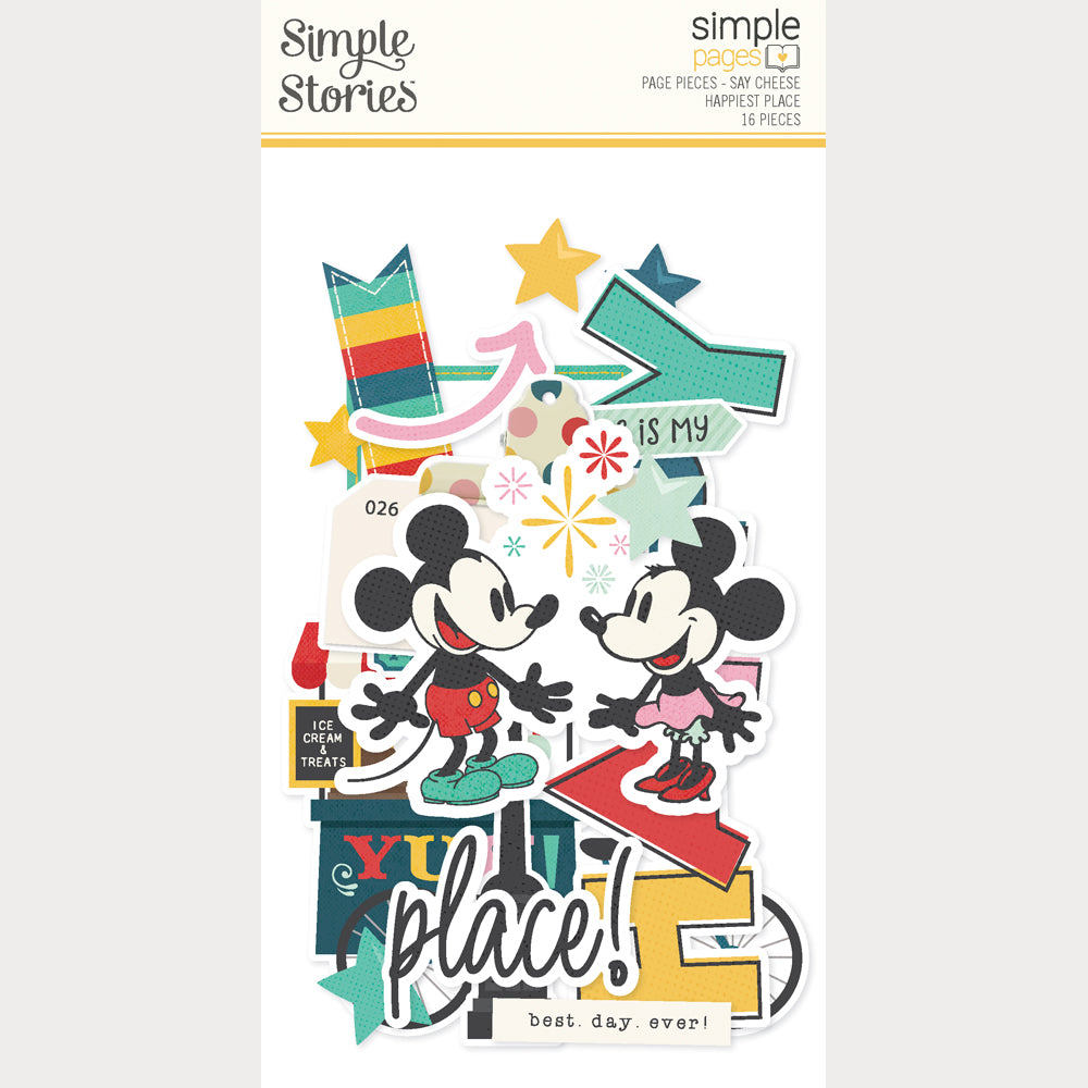 Simple Stories - Say Cheese Happiest Place Collection - Simple Pages - Page Pieces
