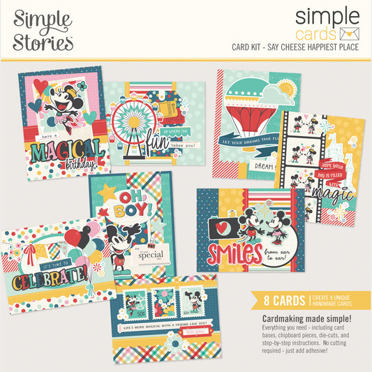 Simple Stories - Say Cheese Happiest Place Collection - Simple Cards - Card Kit