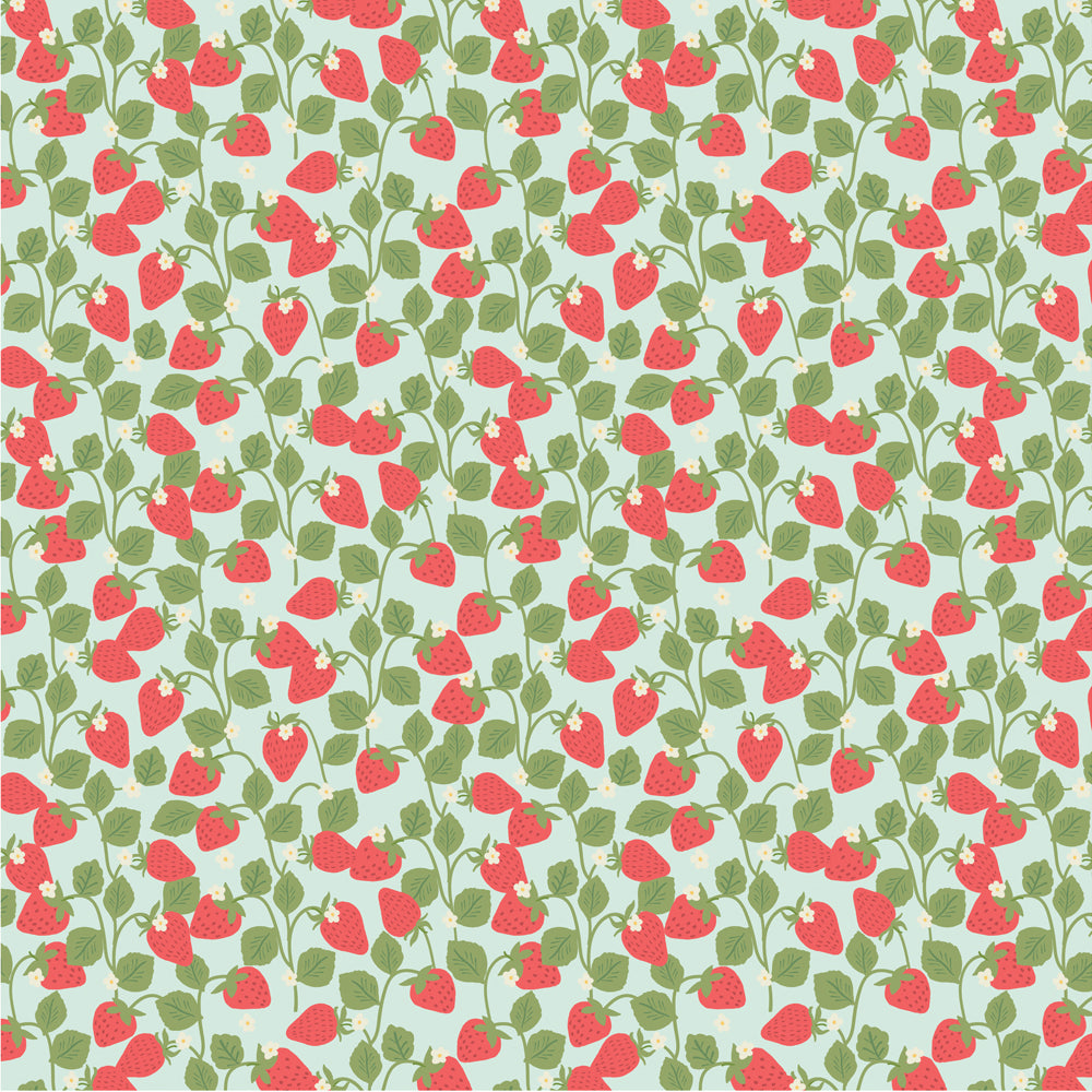 Simple Stories - Pink Lemonade Collection - 12 x 12 Double Sided Paper - Berry Sweet