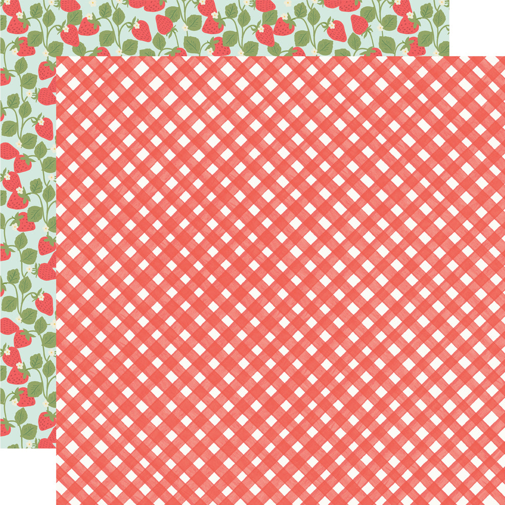 Simple Stories - Pink Lemonade Collection - 12 x 12 Double Sided Paper - Berry Sweet