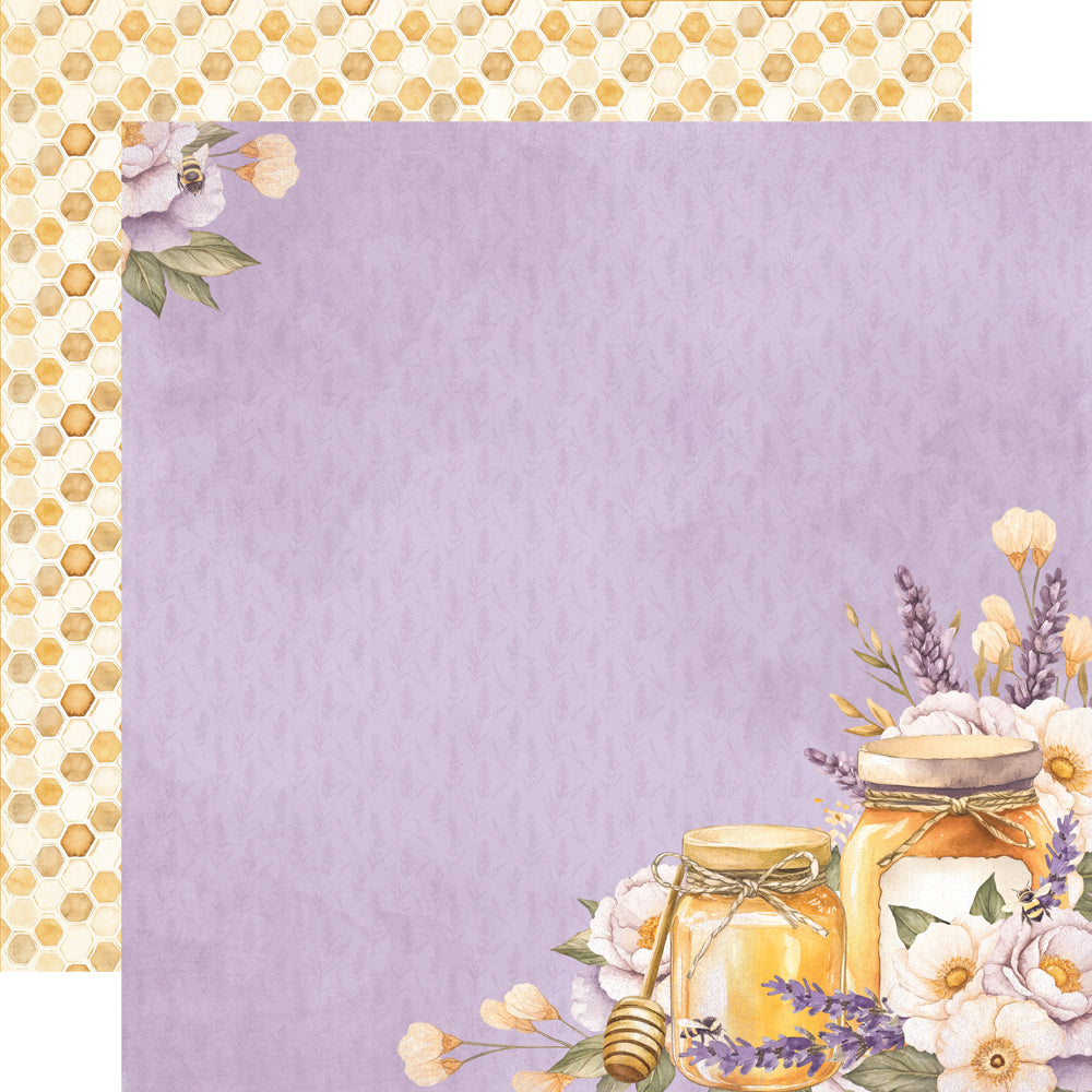 Simple Stories - Lavender Fields Collection - 12 x 12 Double Sided Paper - Beautiful Moments