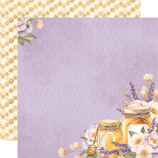 Simple Stories - Lavender Fields Collection - 12 x 12 Double Sided Paper - Beautiful Moments