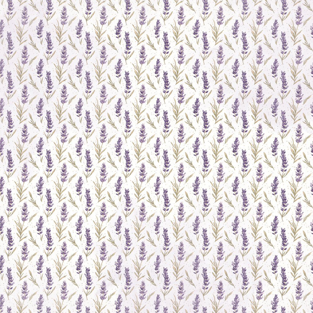 Simple Stories - Lavender Fields Collection - 12 x 12 Double Sided Paper - Buzz And Bloom