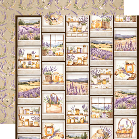 Simple Stories - Lavender Fields Collection - 12 x 12 Double Sided Paper - Sunshine And Honey