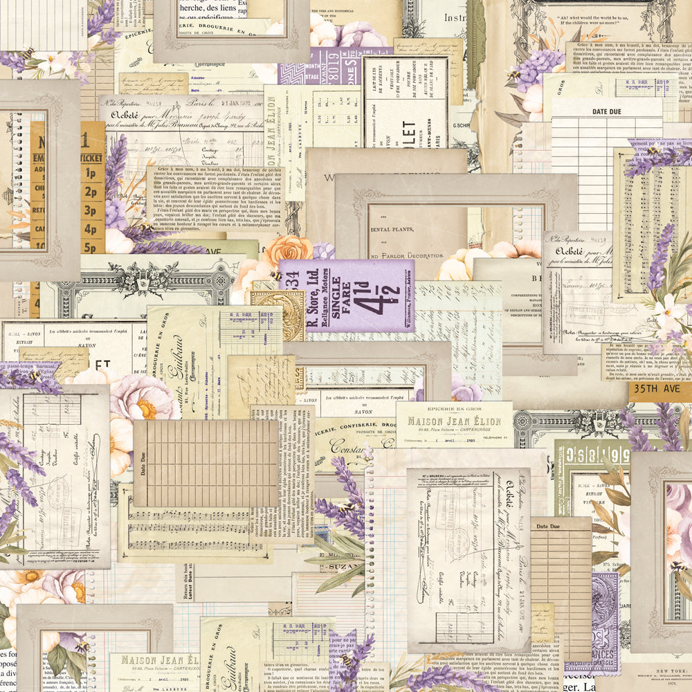 Simple Stories - Lavender Fields Collection - 12 x 12 Double Sided Paper - Wild At Heart