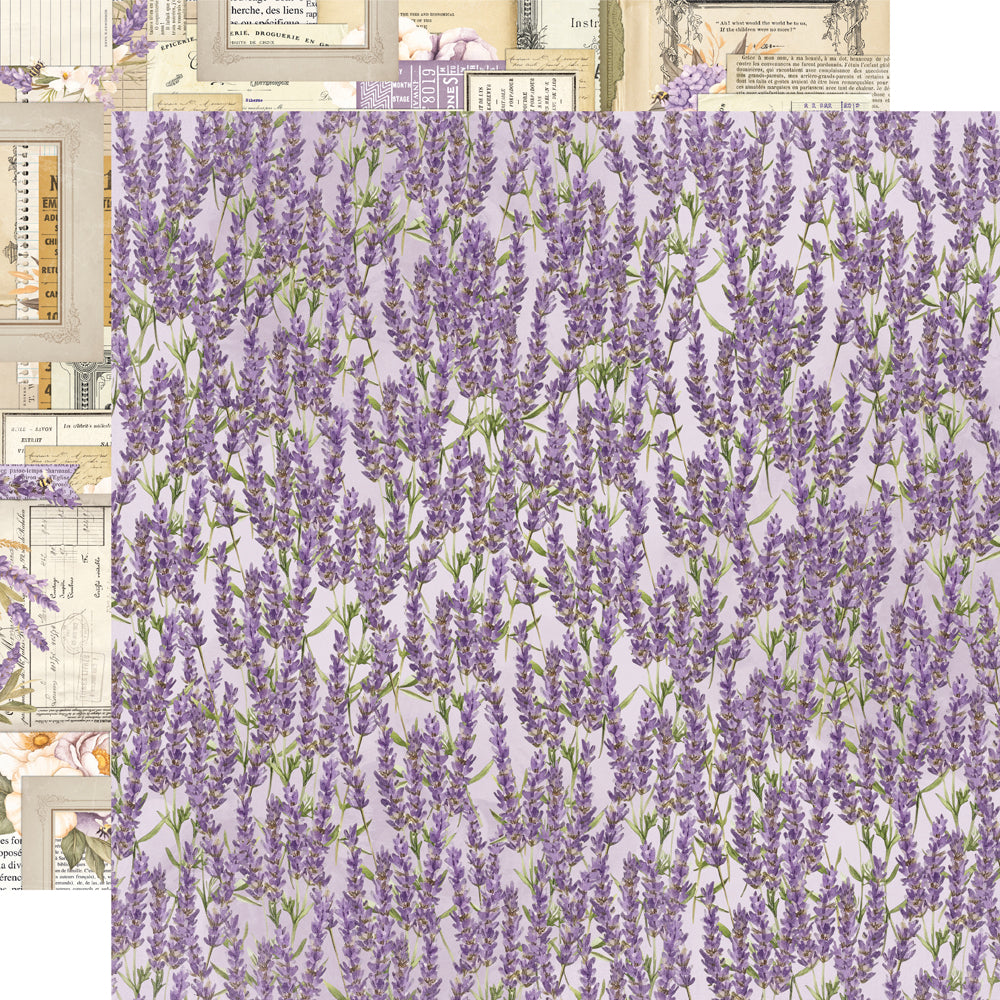 Simple Stories - Lavender Fields Collection - 12 x 12 Double Sided Paper - Wild At Heart