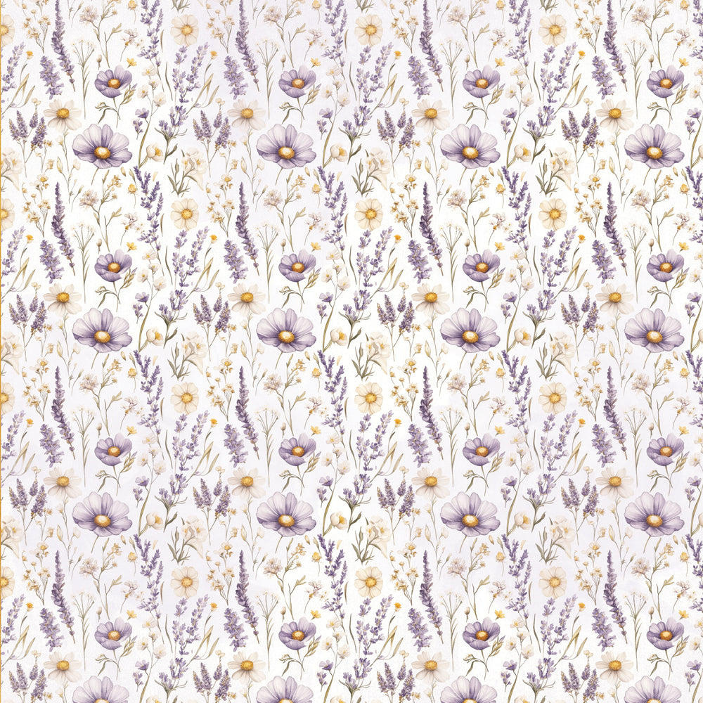 Simple Stories - Lavender Fields Collection - 12 x 12 Double Sided Paper - Life Is Sweet