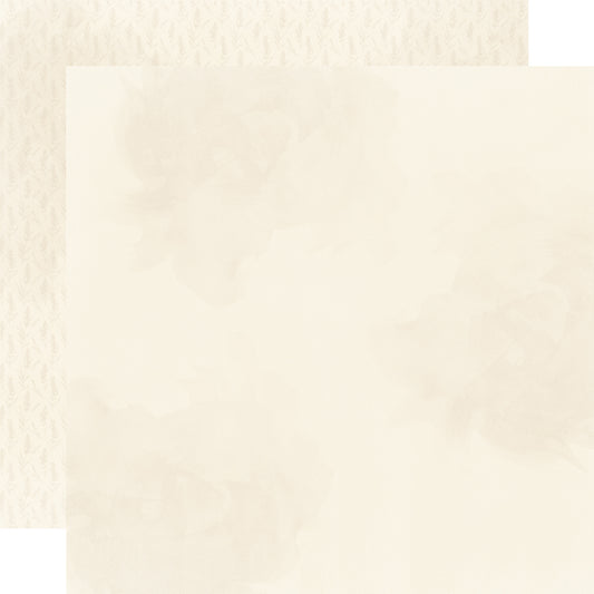 Front and back of 12 x 12 scrapbooking paper cream