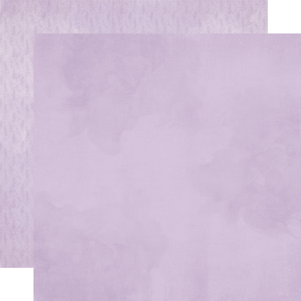 Simple Stories - Lavender Fields Collection - 12 x 12 Double Sided Paper - Lavender