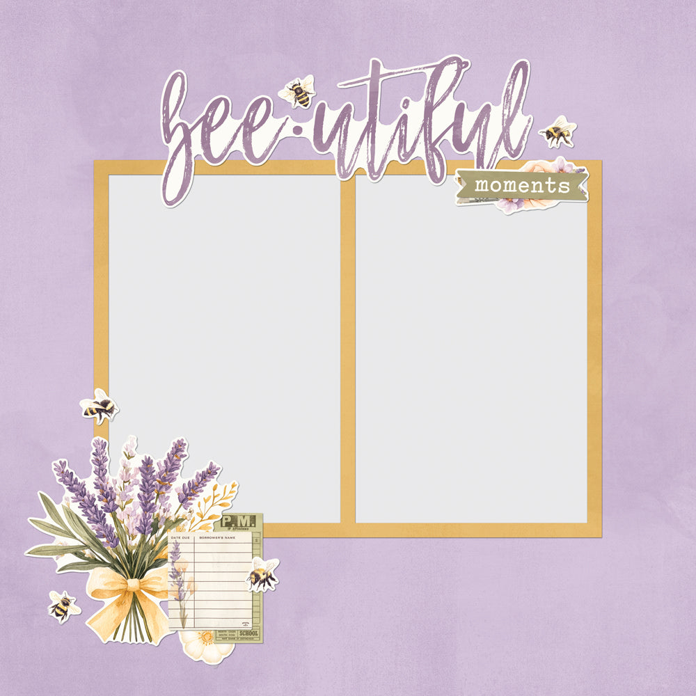 Simple Stories - Simple Vintage Lavender Fields Collection - Simple Pages - Page Pieces