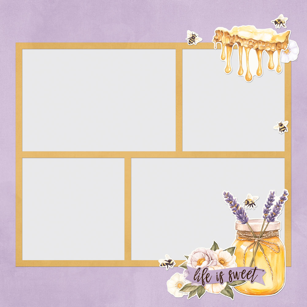 Simple Stories - Simple Vintage Lavender Fields Collection - Simple Pages - Page Pieces