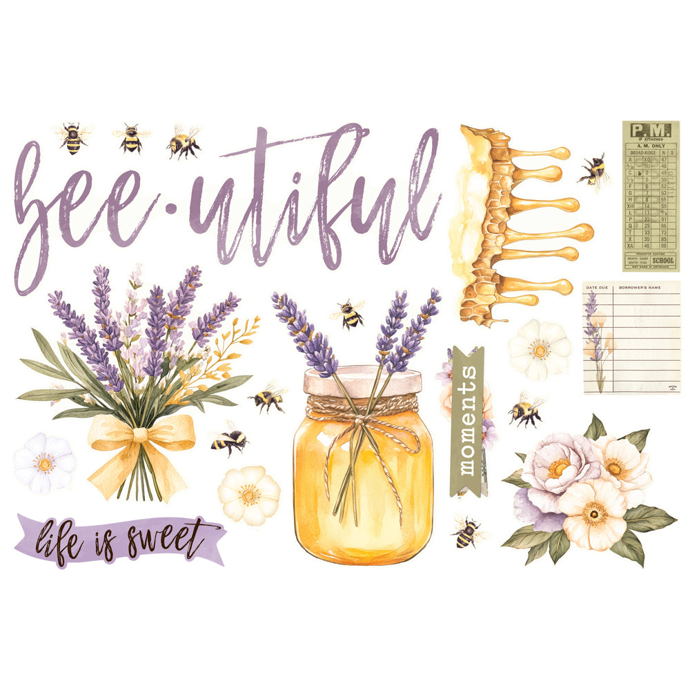 Simple Stories - Simple Vintage Lavender Fields Collection - Simple Pages - Page Pieces