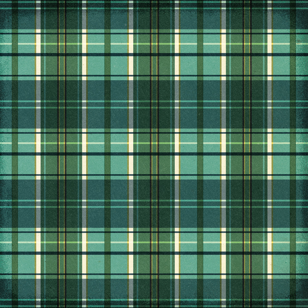 Green plaid pattern fabric texture