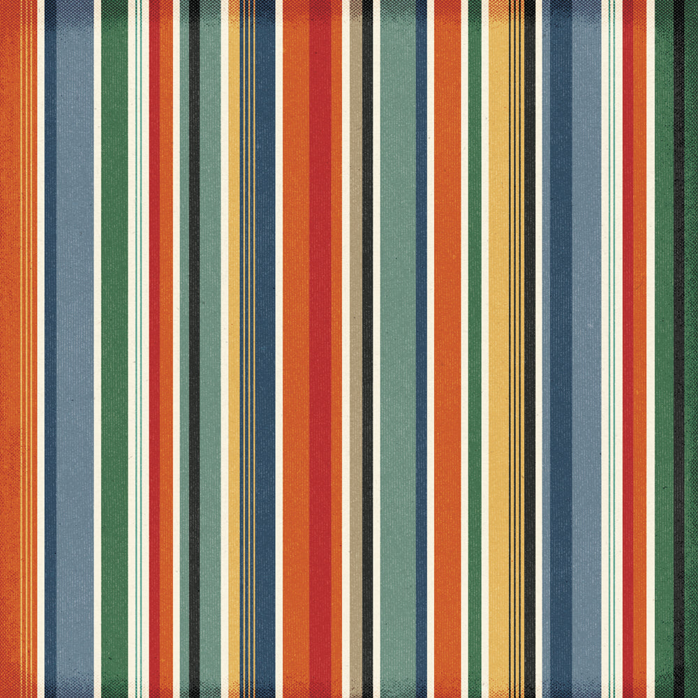 Multicolored striped pattern with vertical lines in various colors.