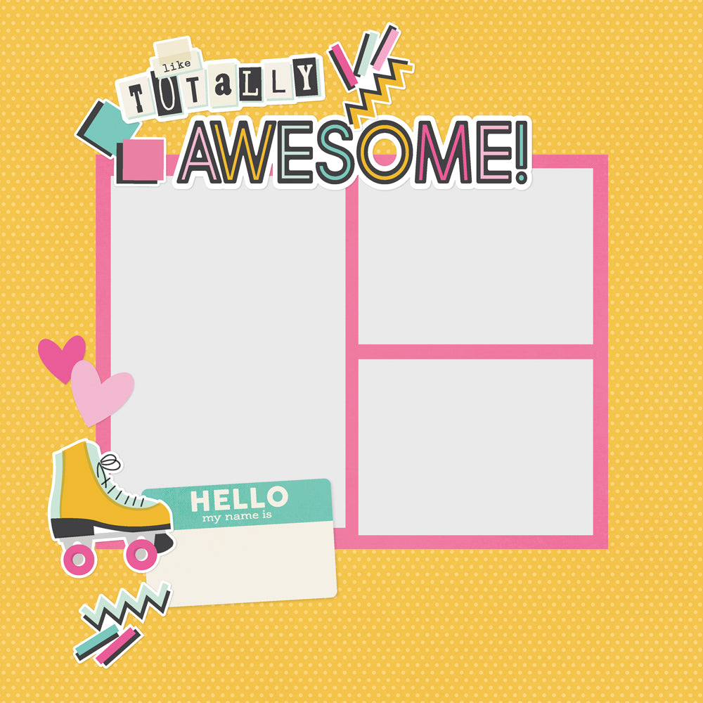 Simple Stories - Totally 80's Collection - Simple Pages Page Pieces