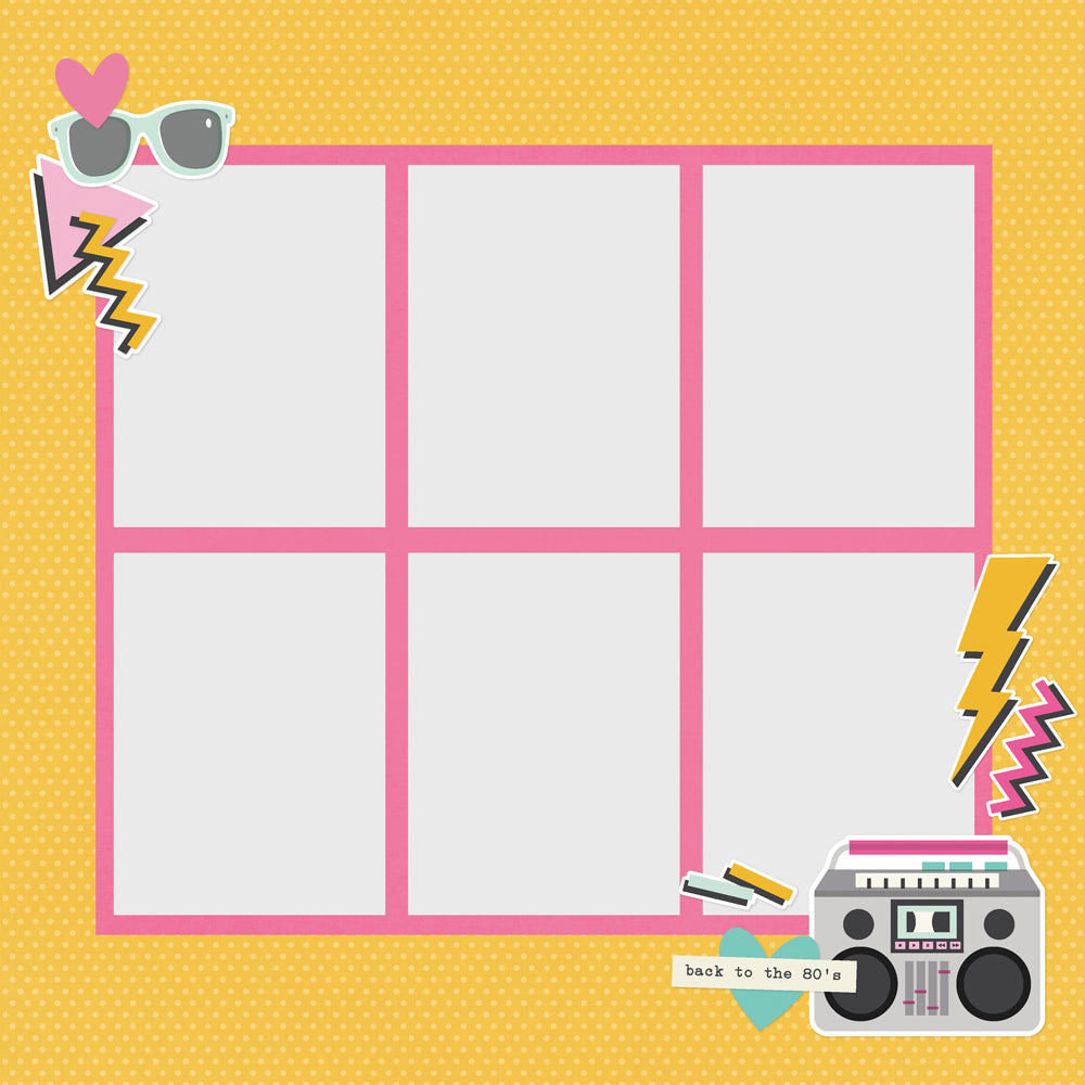 Simple Stories - Totally 80's Collection - Simple Pages Page Pieces