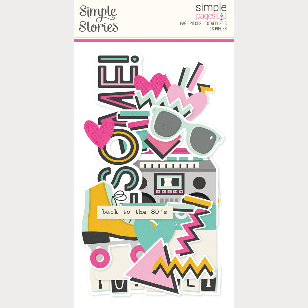 Simple Stories - Totally 80's Collection - Simple Pages Page Pieces