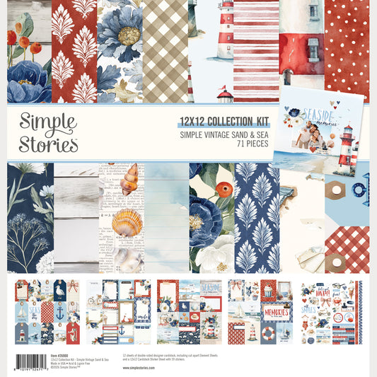 Simple Stories - Simple Vintage Sand And Sea Collection - 12 x 12 Collection Kit