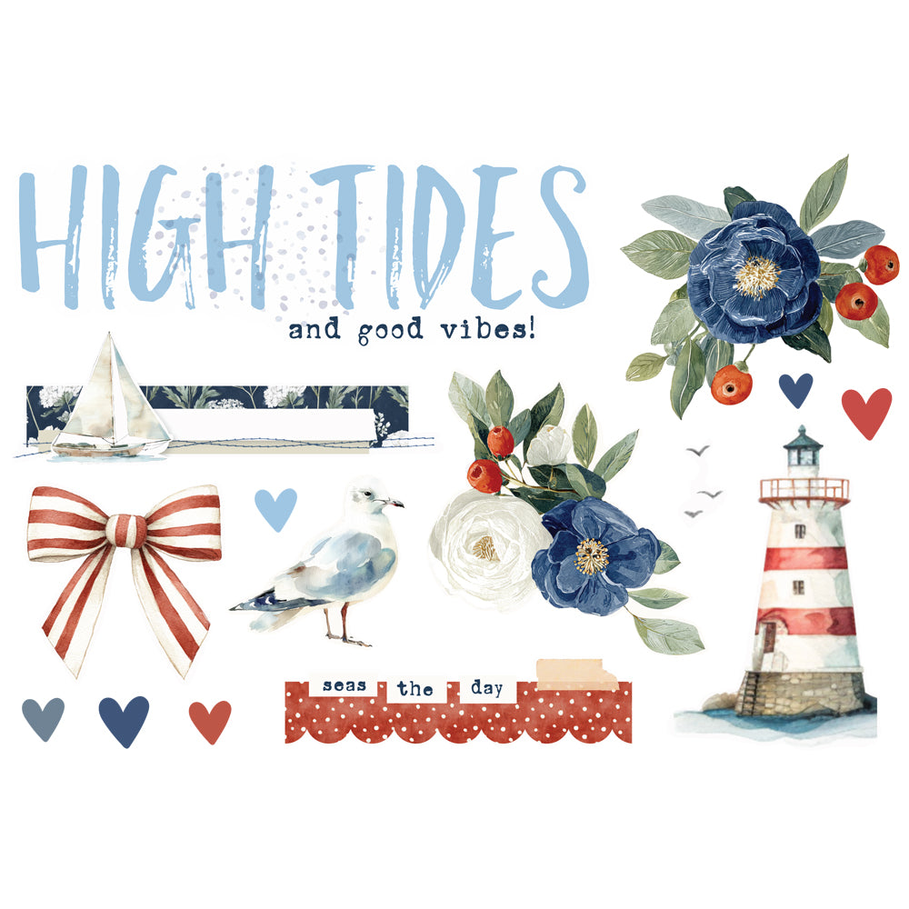 Simple Stories - Simple Vintage Sand And Sea Collection - Simple Page Pieces